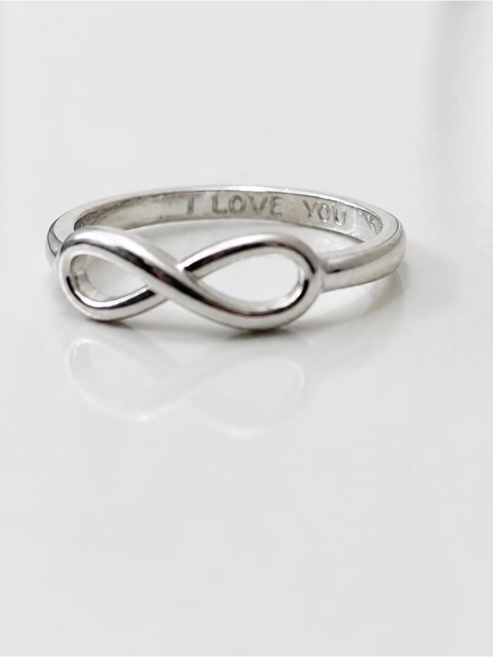 Infinity Sterling Silver Stackable Ring - Silver